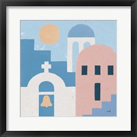 Santorini Summer II Sq Framed Print