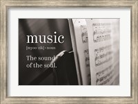 Framed Music Sound of Soul