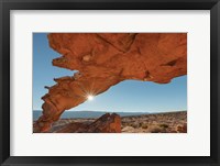 Framed Sunset Arch Grand Staircase Escalante National Monument