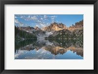 Framed Baron Lake Monte Verita Peak Sawtooth Mountains II