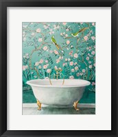 Chinoiserie Bath II Framed Print