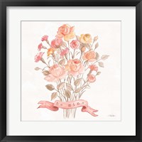 Framed Romantic Blooms IV