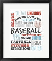 Framed Baseball