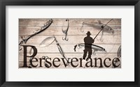 Perseverance Fishing Framed Print