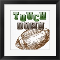 Touch Down Framed Print