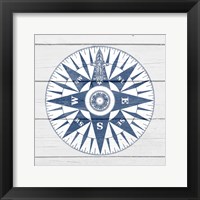 Framed Blue Compass