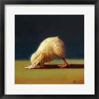 Framed Yoga Chick Downward Dog