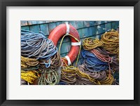 Framed Lines on a Maine Dock