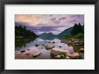 Framed Jordan Pond Sunset