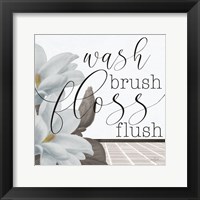 Powder Wash Brush Framed Print