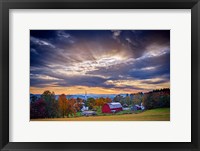 Framed October Sky in Peacham