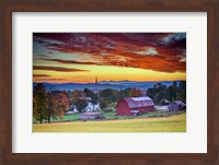 Framed Dawn in Peacham, VT