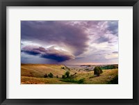 Framed Thunder in the Badlands