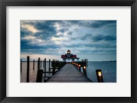 Framed Roanoke Marshes Lighthouse