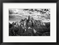 Framed Badlands Chiaroscuro