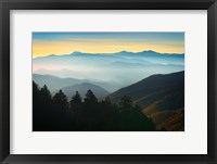 Framed Autumn Mist at Newfound Gap