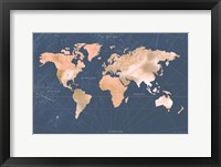 Framed Mindfully Marbled Map