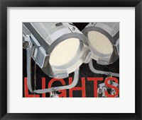 Lights Camera Action I Framed Print