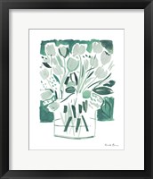 Light Green Tulips I Framed Print
