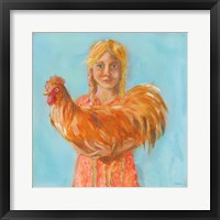 Framed Prize Rooster