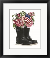 Framed Patriotic Boots