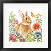 Garden Bunnies V Framed Print