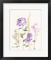 Picket Fence Flowers I Pastel Framed Print