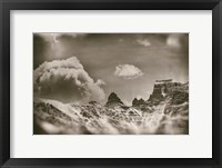 Framed Sepia Peaks