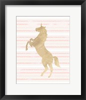 Framed Gold Unicorn