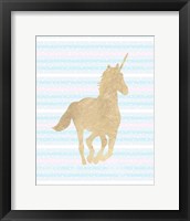 Framed Gold Unicorn II