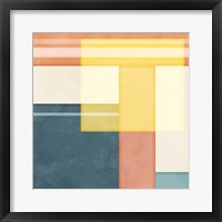 Block Square Framed Print