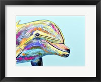 Framed Blue Dolphin