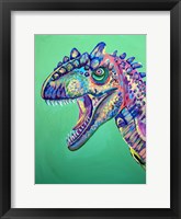 Framed Green Dinosaur