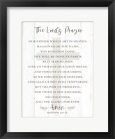 Framed Lord's Prayer