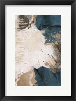 Navy Shards II Framed Print