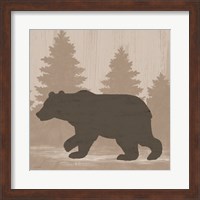 Framed Bear Silhouette