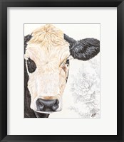 Framed Hello Beautiful Cow