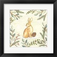 Woodland Animals Rabbit Framed Print