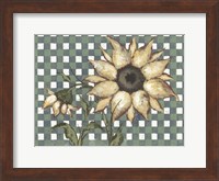 Framed Plaid Sunflowers