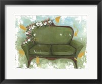 Framed Spring Floral Couch