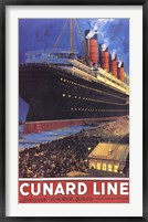 Framed Cunard Line