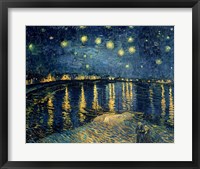 Framed Starry Night over the Rhone, c.1888