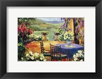 Framed Countryside Terrace