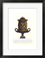 Framed Blue Urn I