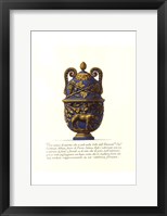 Framed Blue Urn II