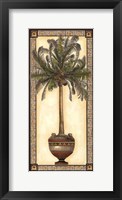 Framed Red Bordered Palm I