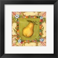 French Country Pear Framed Print
