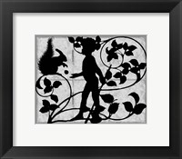 Framed Child Silhouette I