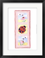 Framed Lady Bug Trio