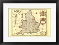 Framed Anglia Map